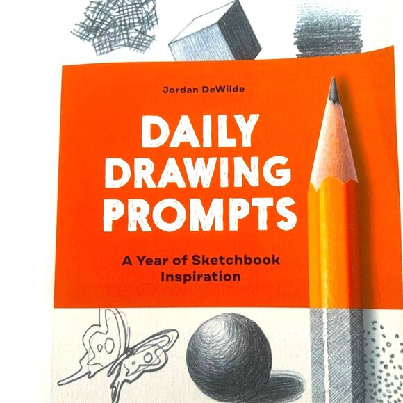 Daily Drawing Prompts: A Year of Sketchbook Inspiration-NWOT - Picture 1 of 5